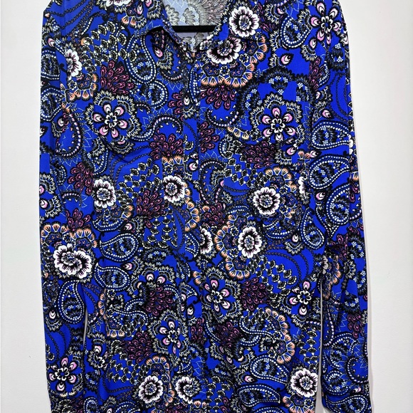 Medium Misguided Paisley Button Up - Picture 2 of 6
